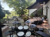 The view from behind the kit